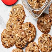 Oatmeal Cookies with Peanuts, Raisins and Chocolate Chips image