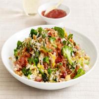 Vegetable Fried Rice with Bacon image