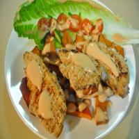 Crumbed Chicken & Roast Sweet Potato Salad image