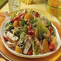 Polynesian Chicken Salad with Baby Spinach_image