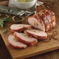 Pork Loin With Prosciutto, Fontina, and Sage_image