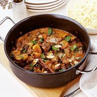 Moroccan lamb with apricots, almonds & mint image