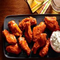 Fried Buffalo Wings With Blue Cheese Dip image