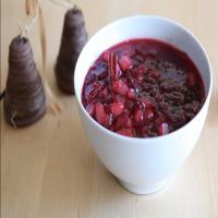 Cranberry Sauce with Orange Juice, Honey, and Pears image