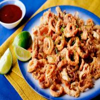 Crunchy Calamari With Ancho Chile Glaze_image
