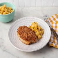 Almond-Crusted Pork Chops with Apples image