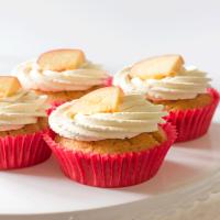 Peaches and Cream Cupcakes image