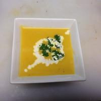 Creamy Potato, Carrot, and Leek Soup image