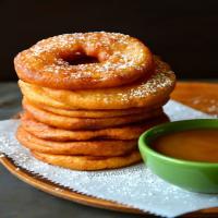 Apple Fritter Rings with Caramel Sauce Recipe - (4.6/5) image