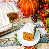 Pumpkin Spice Cake With Cream Cheese Icing image