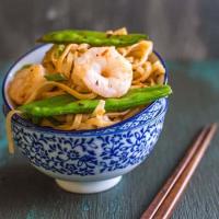 Rice Noodles with Shrimp & Snow Peas_image