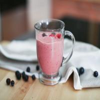 Triple Berry Smoothie With Yogurt image