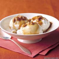 Ice Cream with Butterscotch Sauce image
