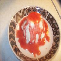 Lemon Panna Cotta With Raspberry/Orange Sauce image