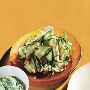 Shaved Zucchini Salad with Parmesan Pine Nuts Recipe | Epicurious.com_image
