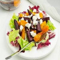 Roasted Beet Salad with Oranges and Beet Greens_image