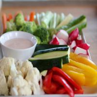 Raw Veggies with Chipotle Ranch Dressing image