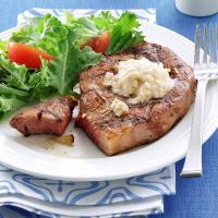 Grilled Ribeyes with Blue Cheese Butter image