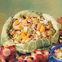 Fruit Slaw in a Cabbage Bowl image