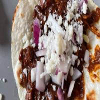 Easy Dutch Oven Shredded Chicken Molè Tacos (Spicy) Recipe by Tasty_image
