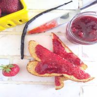 Small Batch Strawberry Vanilla Freezer Jam_image