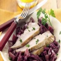 Slow-Cooker Pork with Sweet-Sour Red Cabbage_image