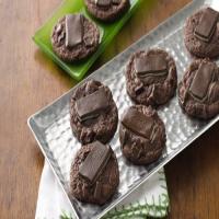 Mint Thumbprint Double Chocolate Chunk Cookies_image
