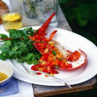 Lobster with Red and Yellow Tomatoes_image