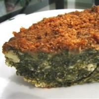 Crustless Spinach Pie_image