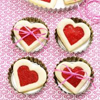 Cherry-Filled Heart Cookies image