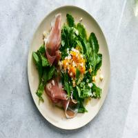 Arugula Salad With Chopped Egg and Prosciutto image