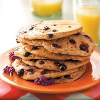 Blueberry Oat Pancakes_image