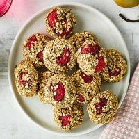 Raspberry, almond & oat breakfast cookies image