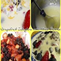 Grapefruit Zabaglione with Mixed Berries image