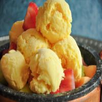 Luscious Silky Mango Ice Cream image