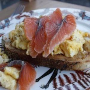 Cured salmon and scrambled eggs_image