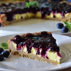 Blueberry and Vanilla Custard Tart image