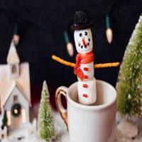 Marshmallow Snowman-on-a-Stick image