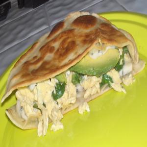 Eggs and Blue Cheese Quesadilla image