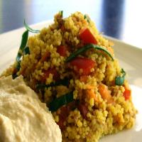 Curried Tuna, Carrot & Hommus Couscous_image