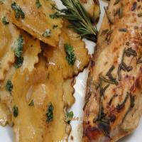Rosemary Chicken Breasts & Brown Butter Balsamic Ravioli image