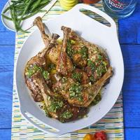 West Indian-style chicken legs with sauce chien image