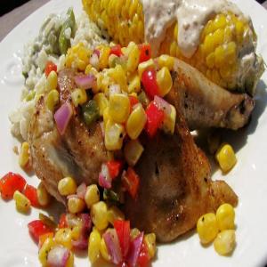 Roasted Game Hens with Sweet Corn Salsa_image