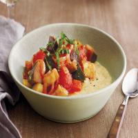 Slow-Cooked Ratatouille Over Goat Cheese Polenta_image