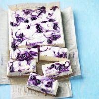 Blueberry swirl cheesecake image