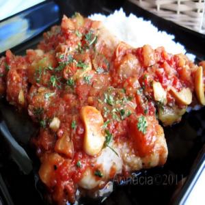 Fish in Eggplant Bolognese Sauce_image