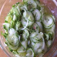 Marinated Cucumbers With a Thai Twist image