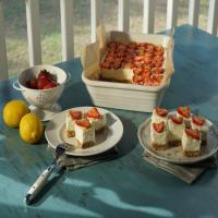 Strawberry Lemon Cheesecake Bars image