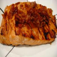 Bourbon Glazed Salmon With Peanuts and Bacon image