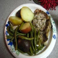 Rosemary Pork With Potatoes and Green Beans image